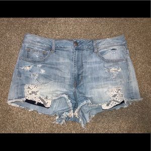 AEO Hi-rise Jean shorts